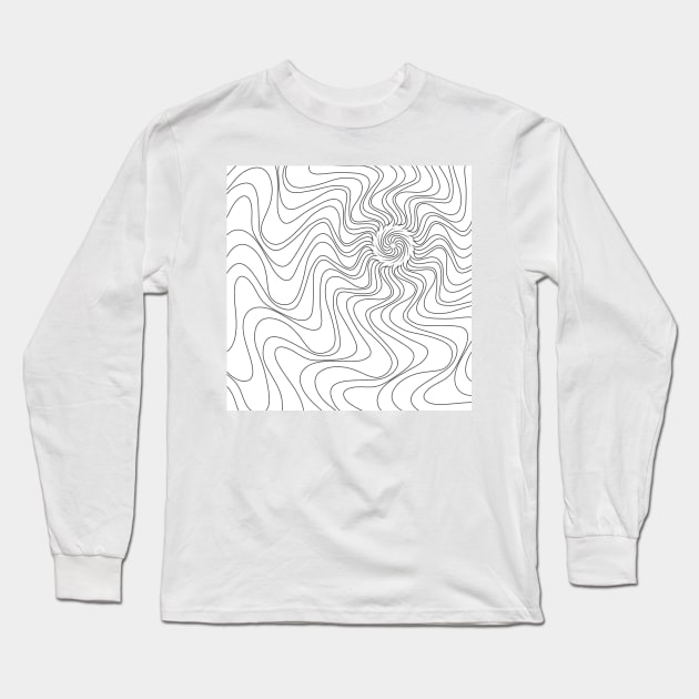 Doodle Sun Waves Long Sleeve T-Shirt by maramyeonni.shop